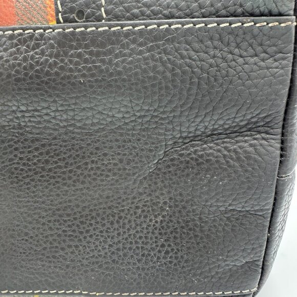 Y2K Dooney & Bourke Plaid Drawstring Shoulder Satchel Bag – Preppy Madras Print - Picture 16 of 16